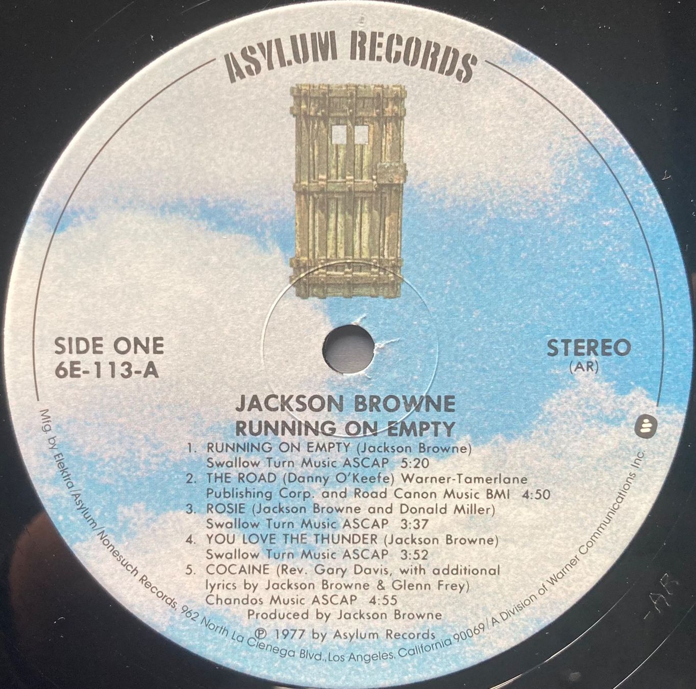 Dischi in vinile: JACKSON BROWNE - RUNNING ON EMPTY – Usato da Poliez-Pittet venduto da Newtown-Records 3