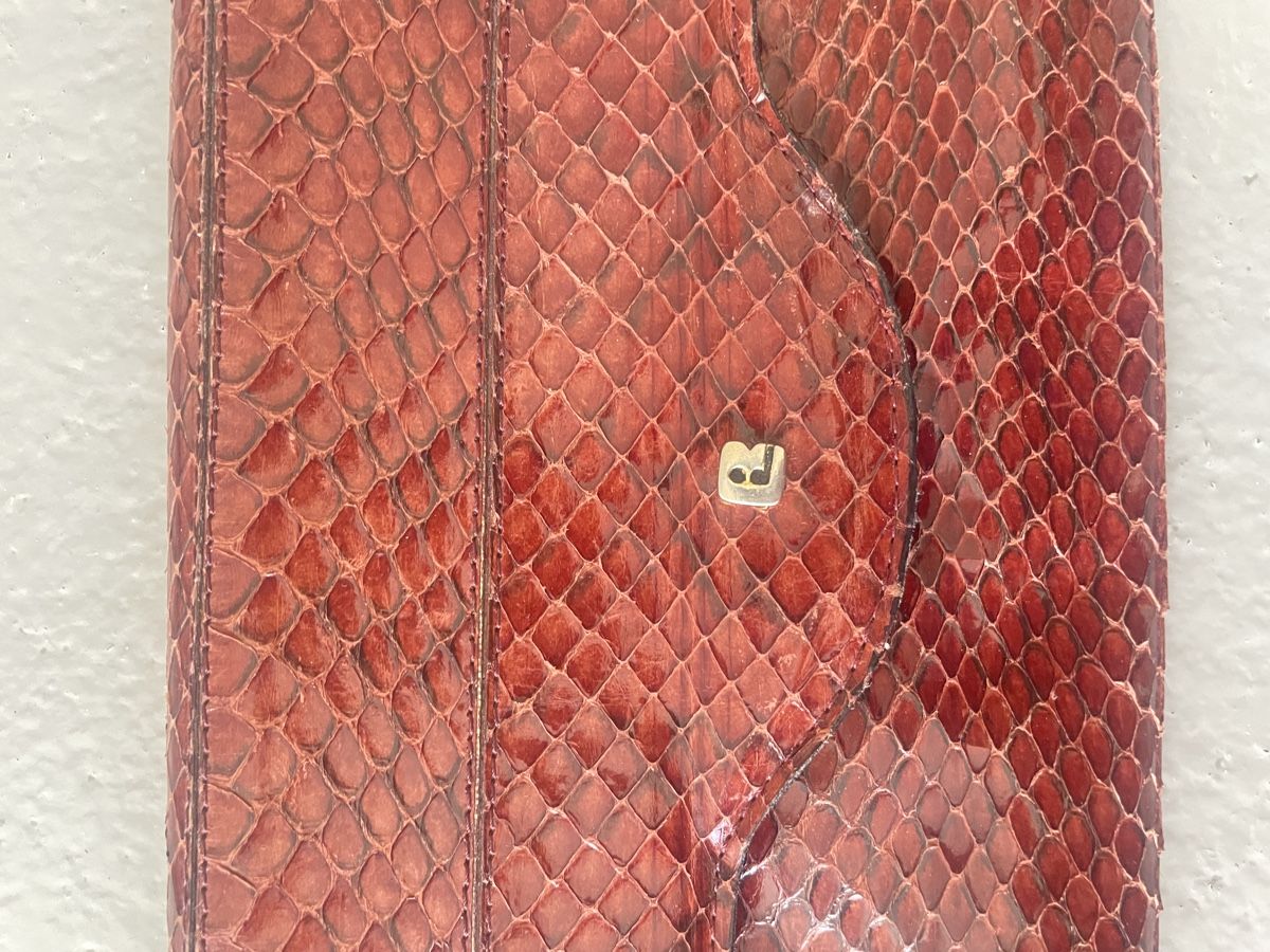 Borse da donna: Handtasche Leder Schlangenoptik rot gebraucht – Usato da Windisch venduto da LizaSimpson 1