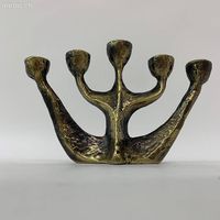 Paire de chandeliers en bronze  H. Dahlbeck / VINTAGE DESIGN