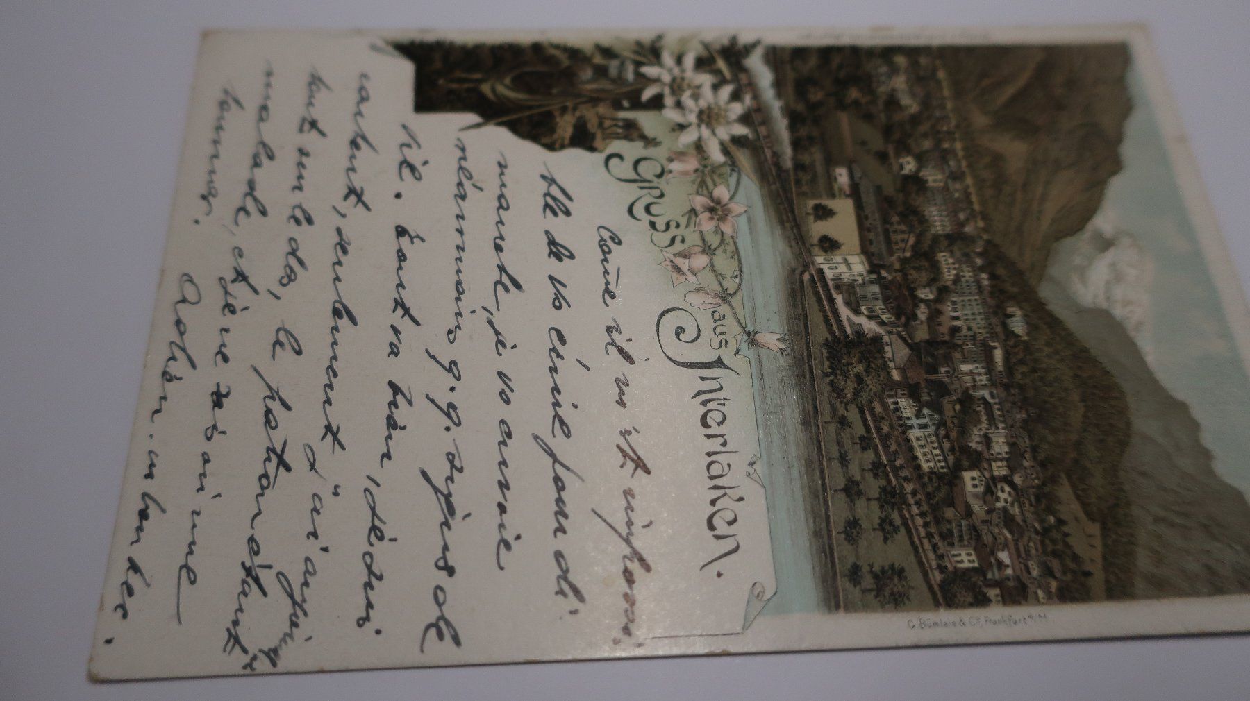 Cartoline postali: Gruss aus Interlaken 1900 – Usato da Cormoret venduto da Pascalll2001 1