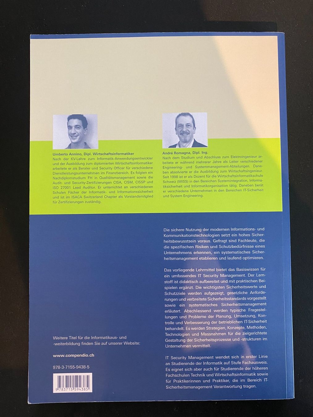Bücher: Schulbuch - IT Security Management – Gebraucht aus Rickenbach b. Wil von mfrei103 1
