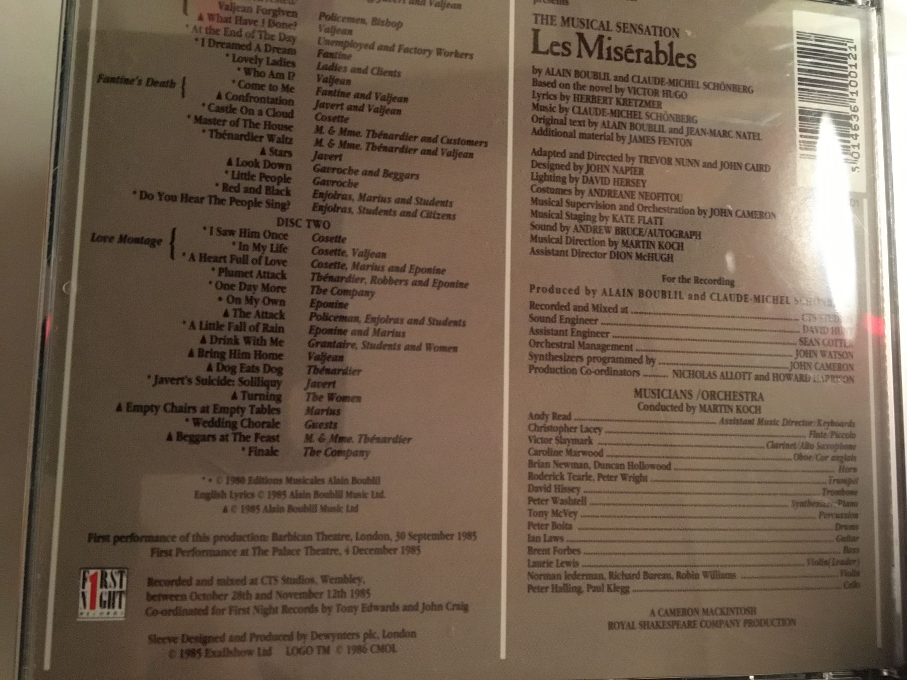 CDs: Les Miserables – D'occasion à Arth par Vrecam51 1