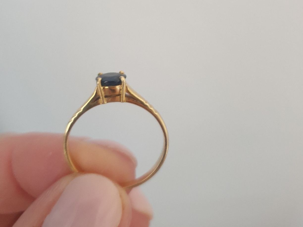 Anelli: Gold 14K,avec pierre saphir – Usato da Fribourg venduto da mal_8zjh 2