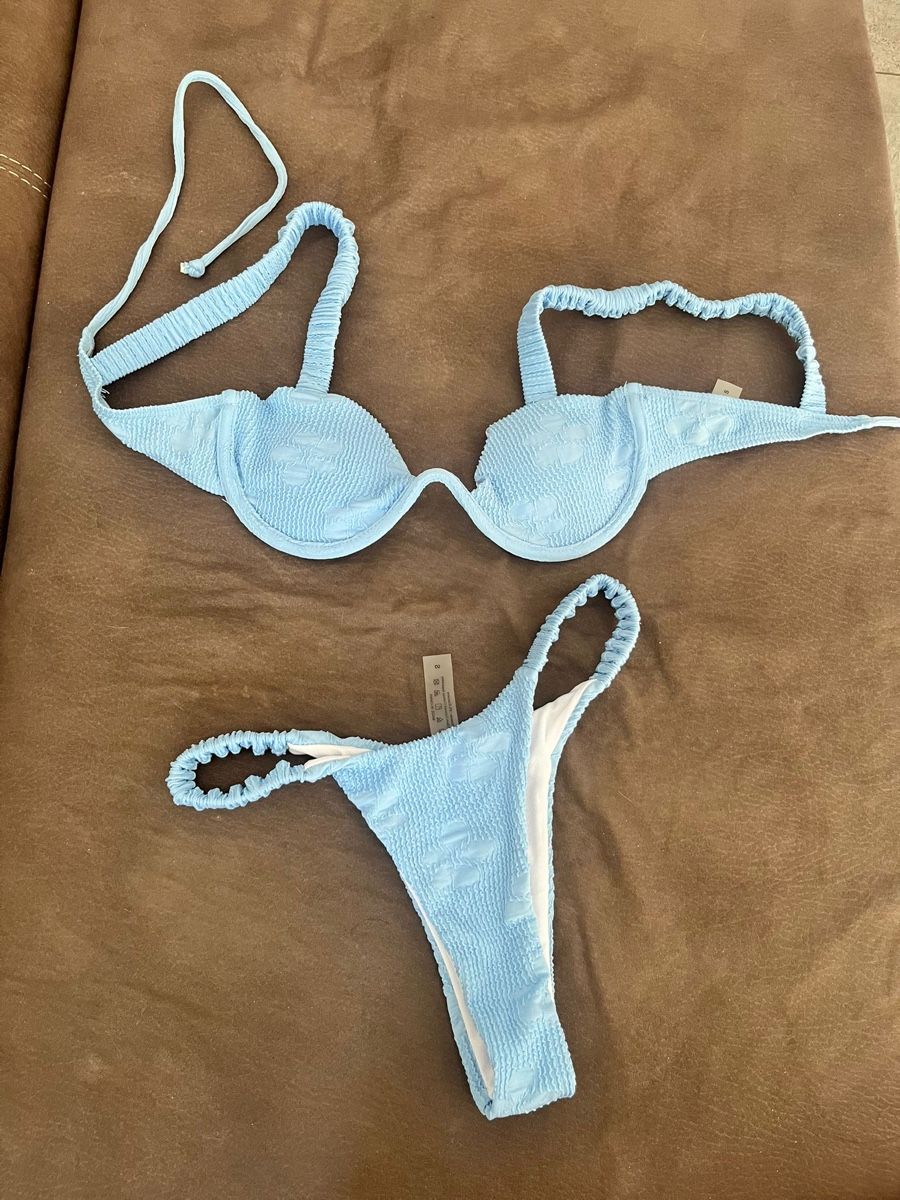 Shein Costumi da bagno & Bikini: Costume da bagno bikini blu taglia S  – Usato da Pambio-Noranco venduto da val_97q2