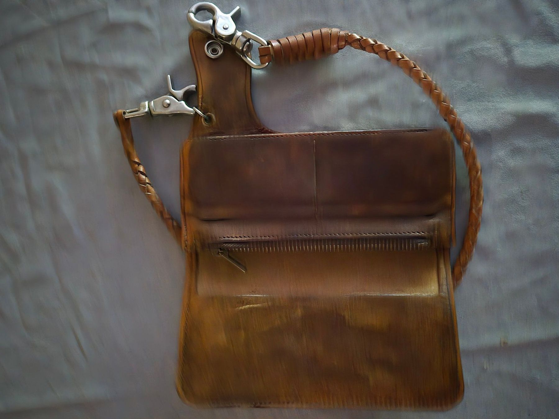 Brieftaschen: Biker Brieftasche Ledergeldbeutel – Neu (gemäss Beschreibung) aus Aesch BL von RedChief-125 2