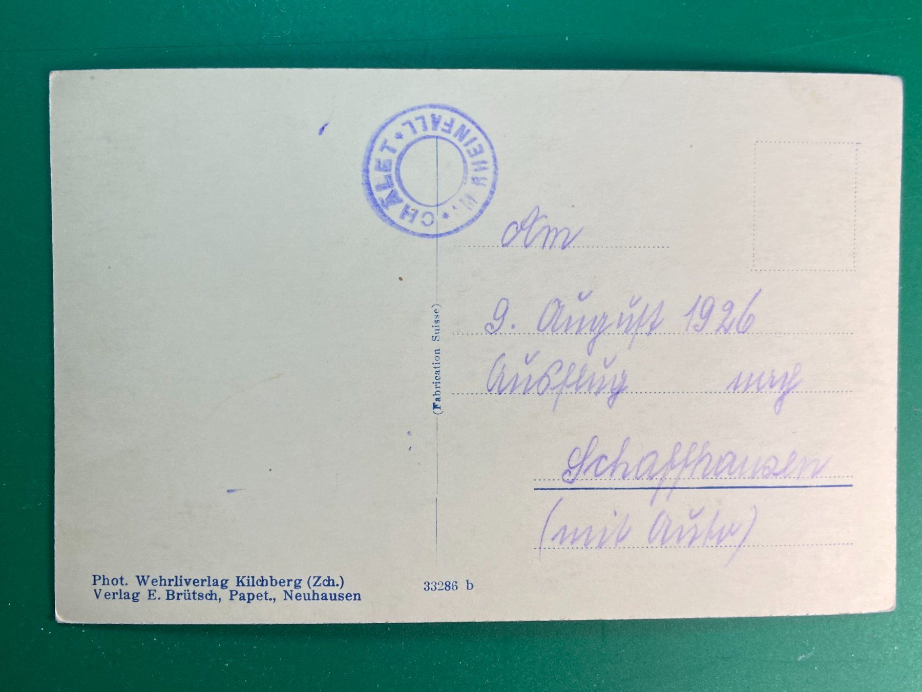 Ansichtskarten: Rheinfall – Gebraucht aus Steg VS von danwer74 1