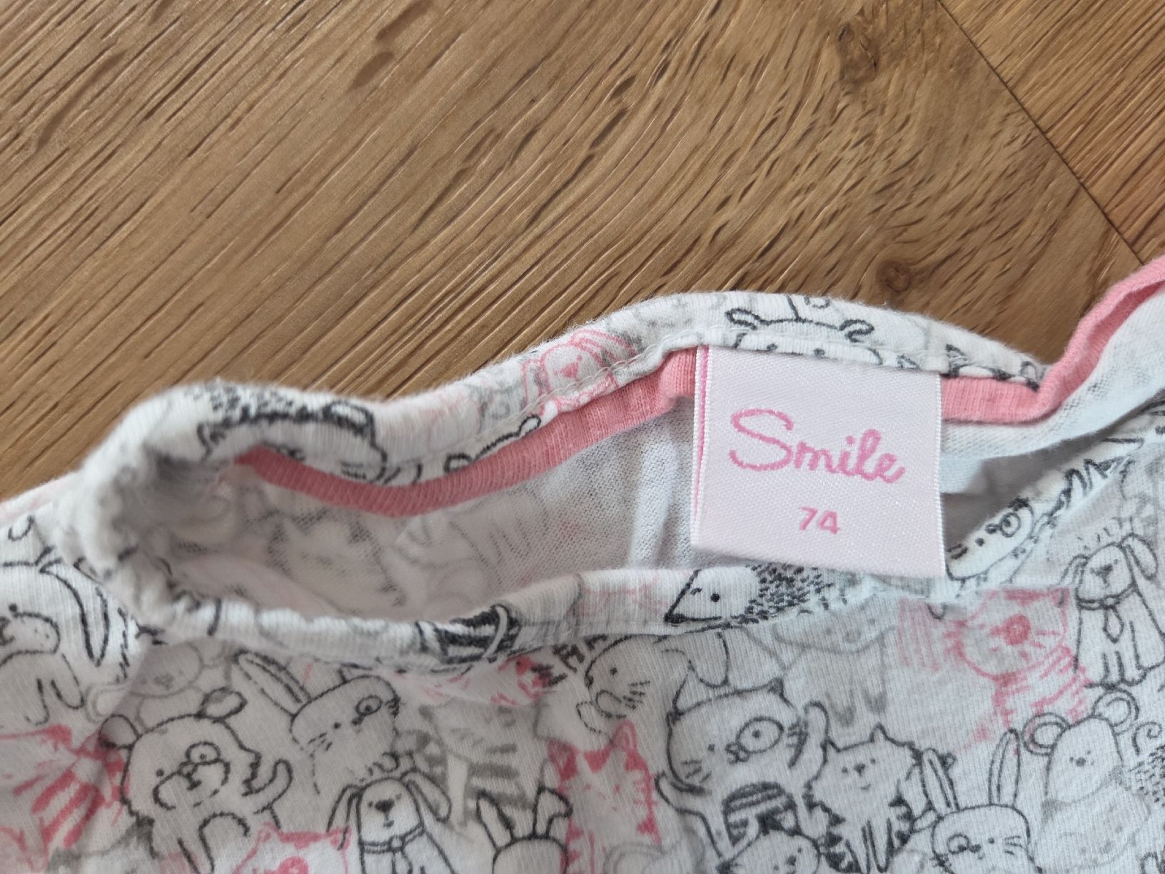 Camicette, T-shirt & Top: 2x T-Shirts, Gr. 74, Mädchen, pink, Katze. – Usato da Ottikon venduto da swiftchocolate 2