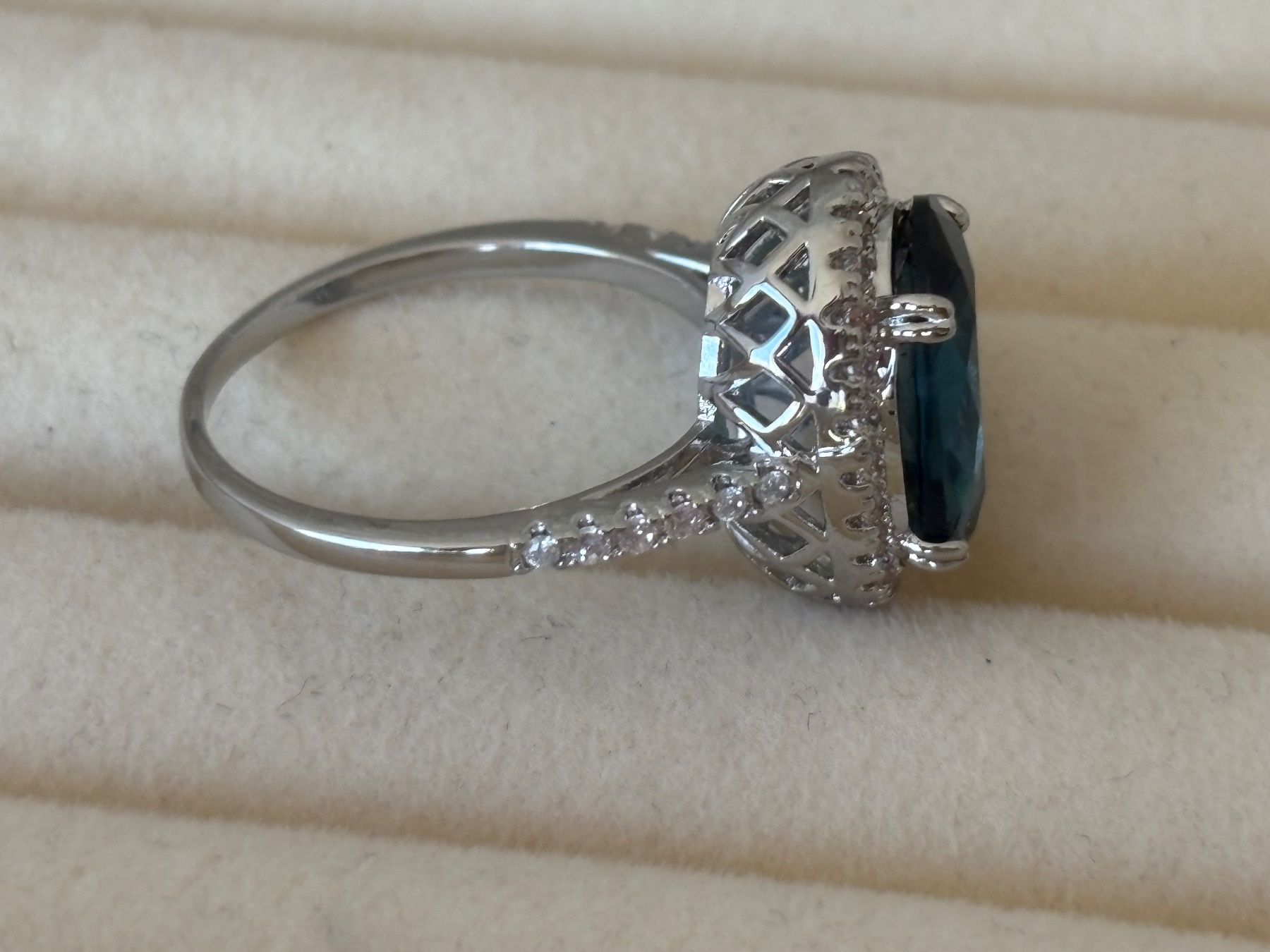 Anelli: Luxus Elegante Gr.19/9 Ring Farbe: Silber /blau – Nuovo (secondo la descrizione) da Biel-Bienne venduto da Roserosse13 4