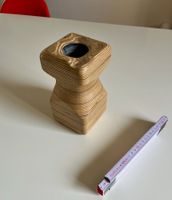 Designer-Blumenvase Holz Scandi Style