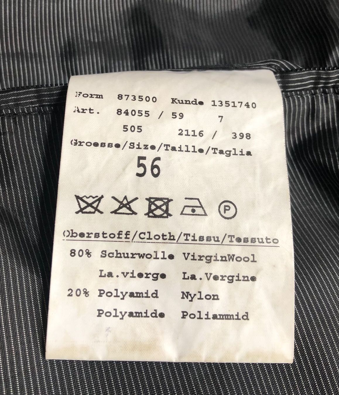 Bugatti Giacche: Herrenjacke lang Bugatti Gr. 56 – Usato da Wil SG venduto da Bitzitom 3