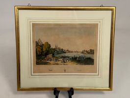Historische Ansicht Basel/Bâle gerahmt
