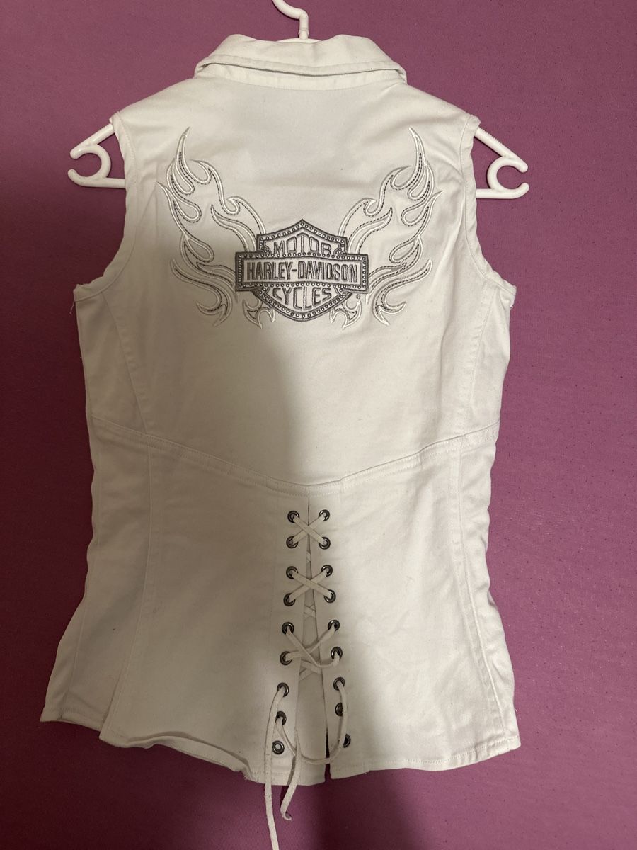 Top: Harley Davidson Top, weiss, Gr. XS – Usato da Neuenegg venduto da kar_smg9 1