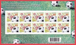 2008  Kleinbogen  ** Postfrisch **  Fussball  Hopp  Schwiiz