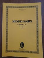 Mendelssohn: Lobgesang Sinfonie Nr.2, Partitur, neuwertig