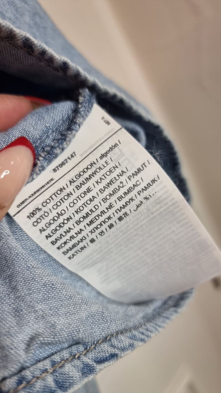Mango Camicette: Mango Jeansbluse mit Puffärmel, Gr. L/XL – Usato da Wald ZH venduto da CapLux 6