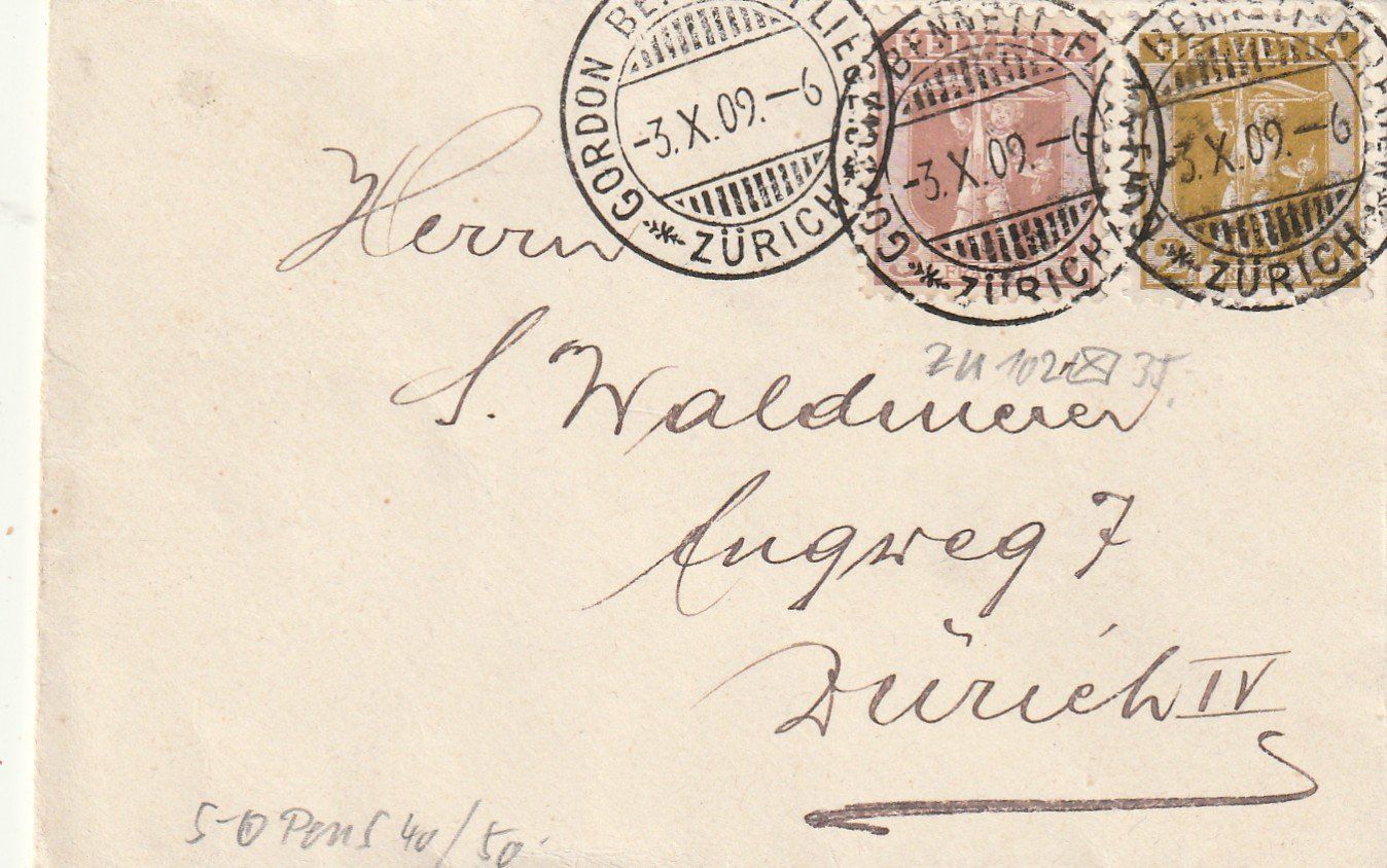 Tutti i francobolli: Zu. Nr. 101 und 102 auf Brief – Usato da Rorschacherberg venduto da fratovi2