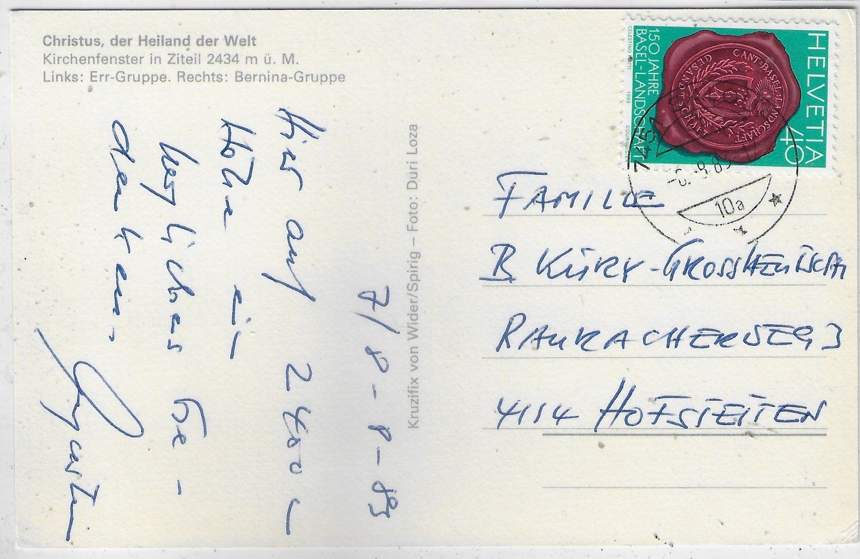 Cartes postales: Kirchenfenster in Ziteil – D'occasion à Ettingen par Kartenplanet 1