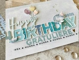 Stanzschablone Nr.167, Happy Birthday (Sizzix geeignet)