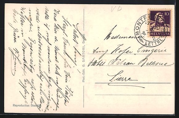 Cartoline postali: AK Caux, Palace, 1929 – Usato da Berlin venduto da bartko-reher 1