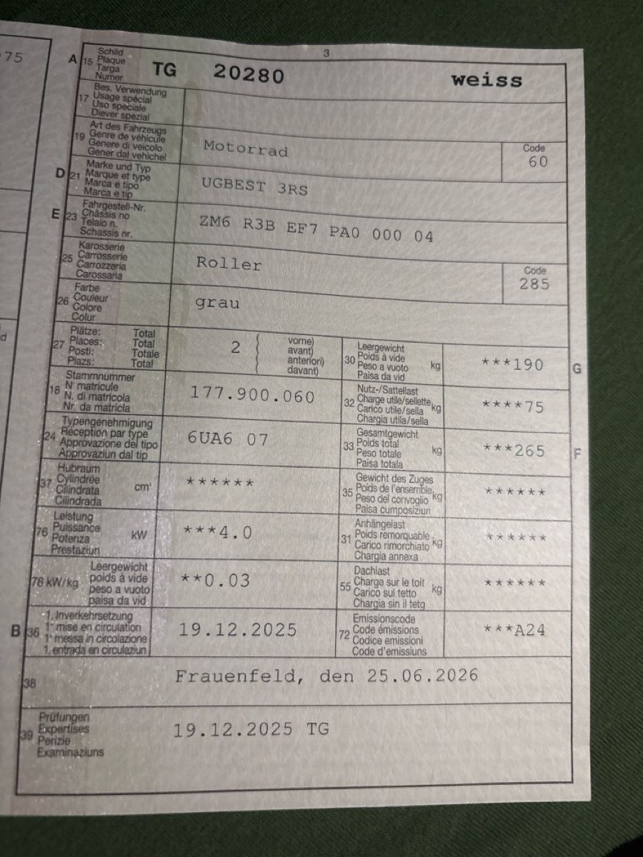 Autres: Elektroroller schnell – D'occasion à Aadorf par DimSa8766 5