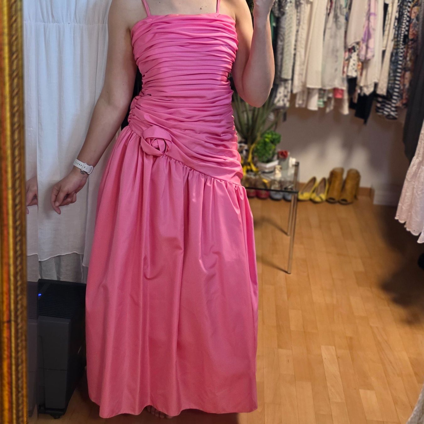 Vestiti: Vintage Kleid Pink 80er M England – Usato da Wald ZH venduto da CapLux 3