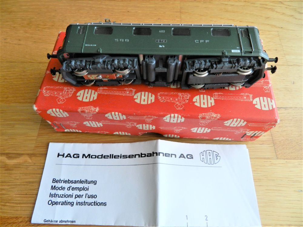 Locomotive électrique HAG RE4/4 – échelle HO, Verte, Neuve En Boîte Avec Notice, Analogique
