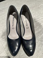 Tamaris Pumps Leder Gr 38 Dunkelblau Sommer Eleganz 56