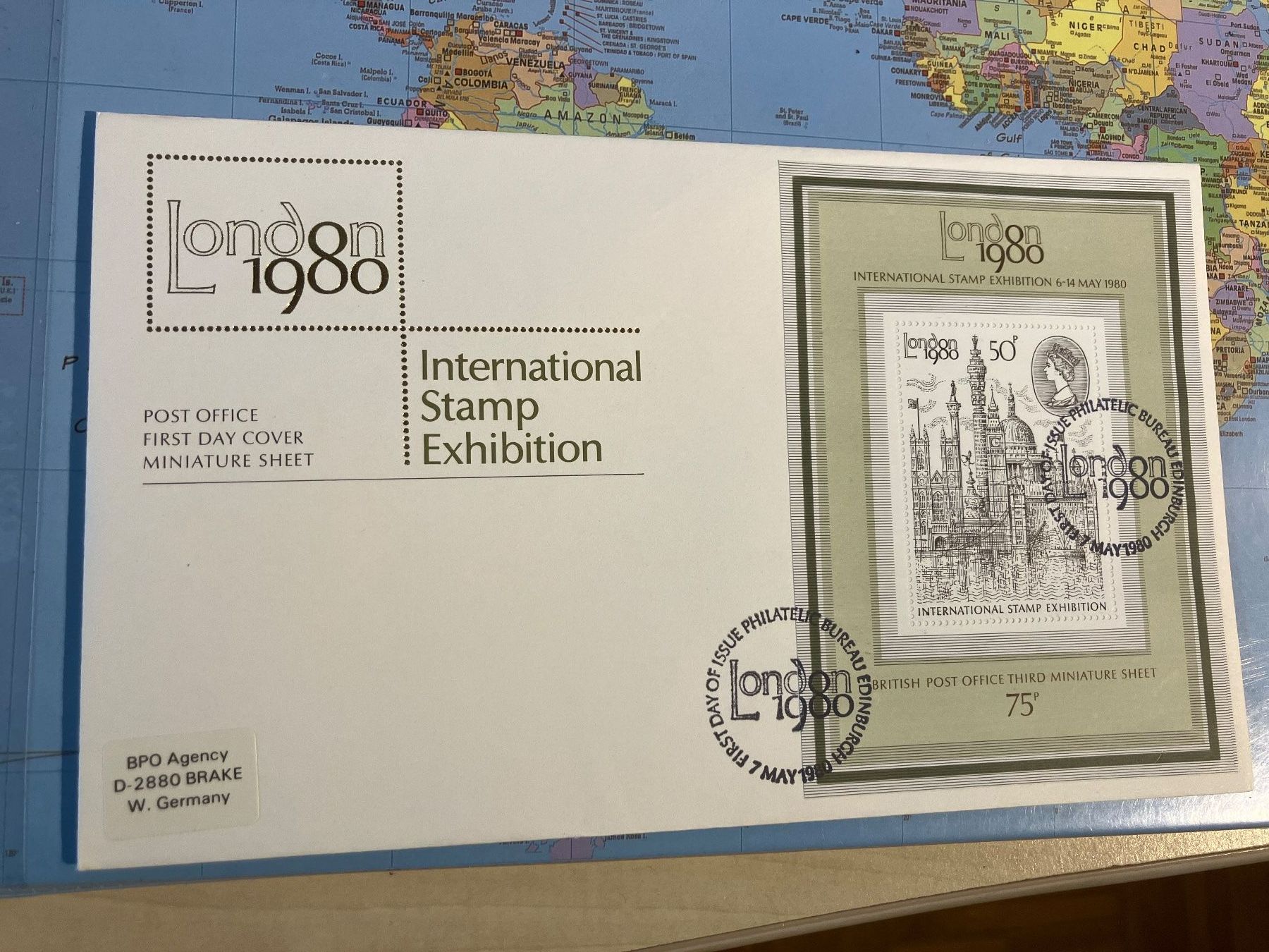 Alle Briefmarken: Luxusbrief London 1980 – Gebraucht aus Cunter von Bicasi58
