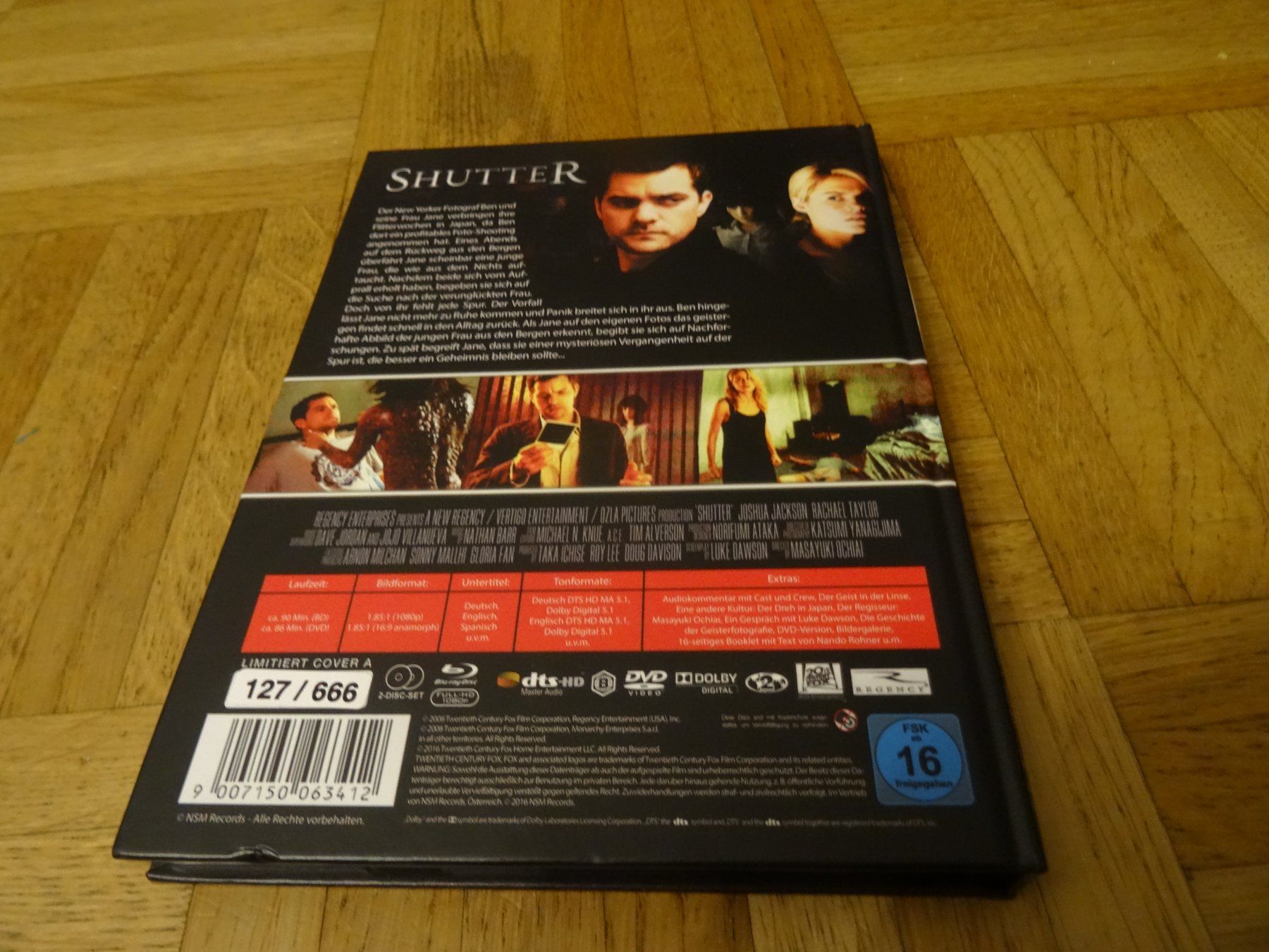 Tutti i DVDs: Shutter - Sie sehen dich MEDIABOOK BLU-RAY – Usato da Olten venduto da Disc-Verkauf 3