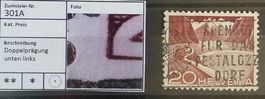 1656) 301A, Abart  Doppelprägung unten links
