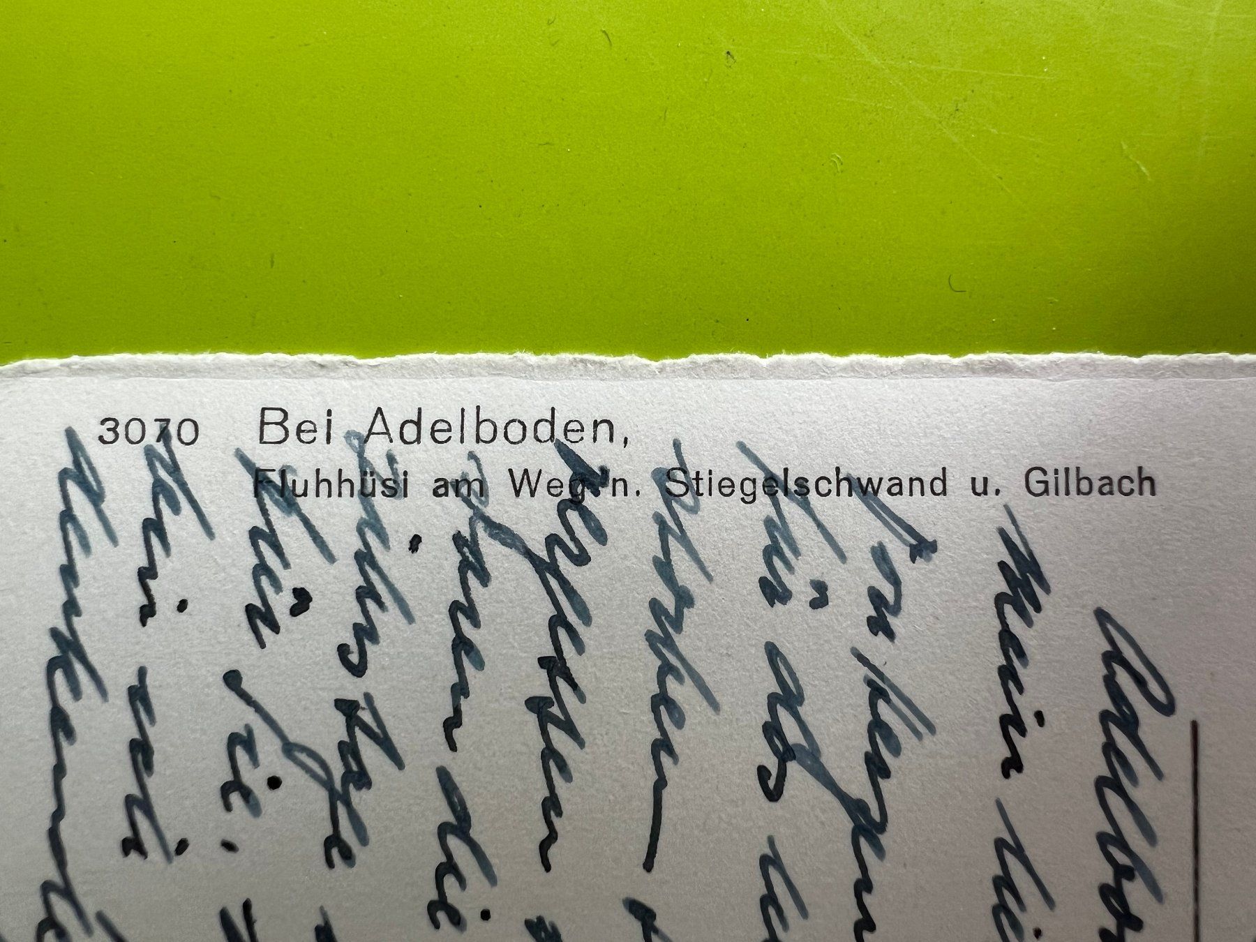 Cartoline postali: Ansichtskarte Postkarte Adelboden 1949 – Usato da Ostermundigen venduto da iFonso 2
