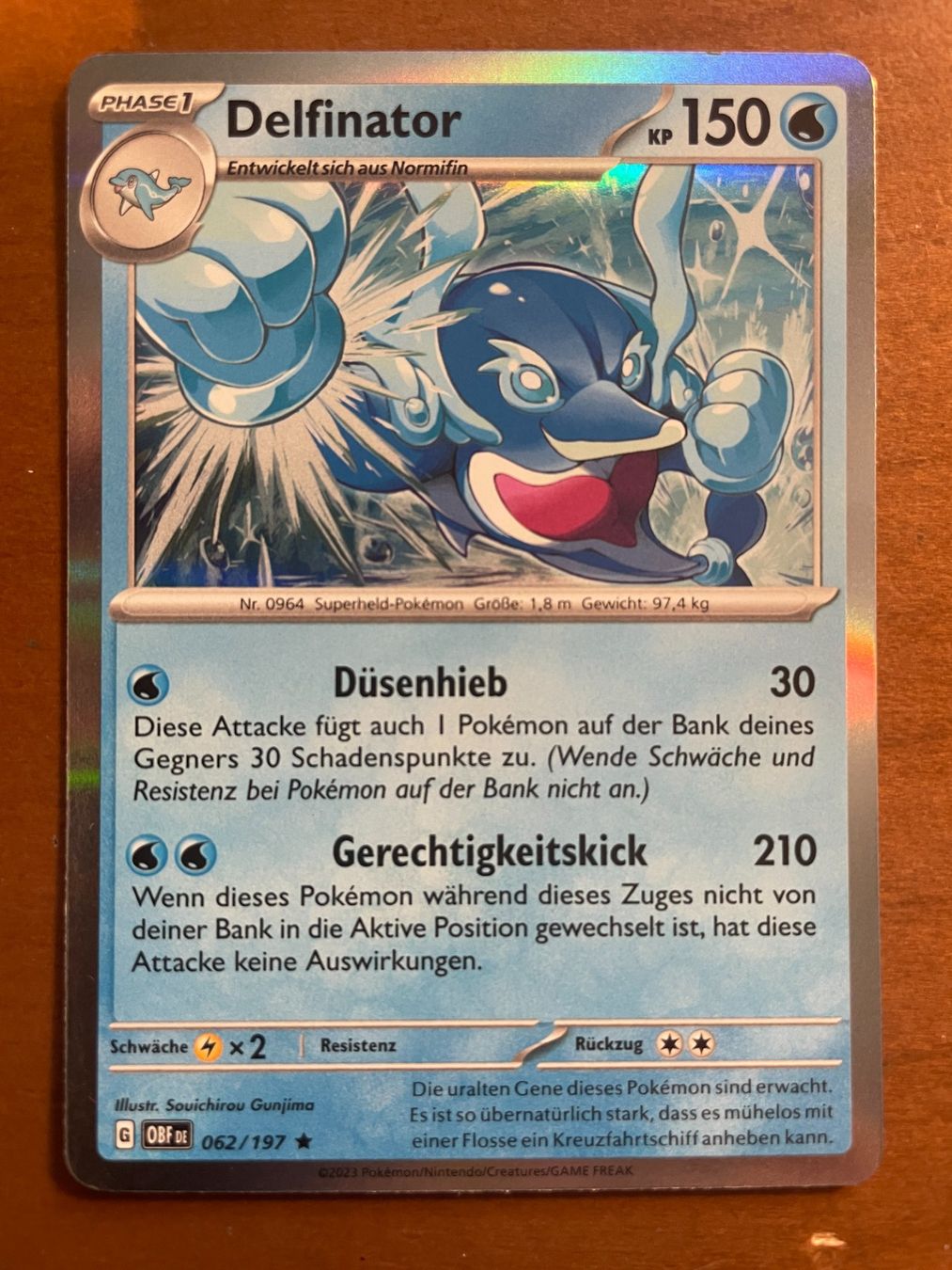 Pokémon Carte collezionabili: Pokemon Delfinator Holo (Versand gratis) – Nuovo (secondo la descrizione) da Chur venduto da Angerson
