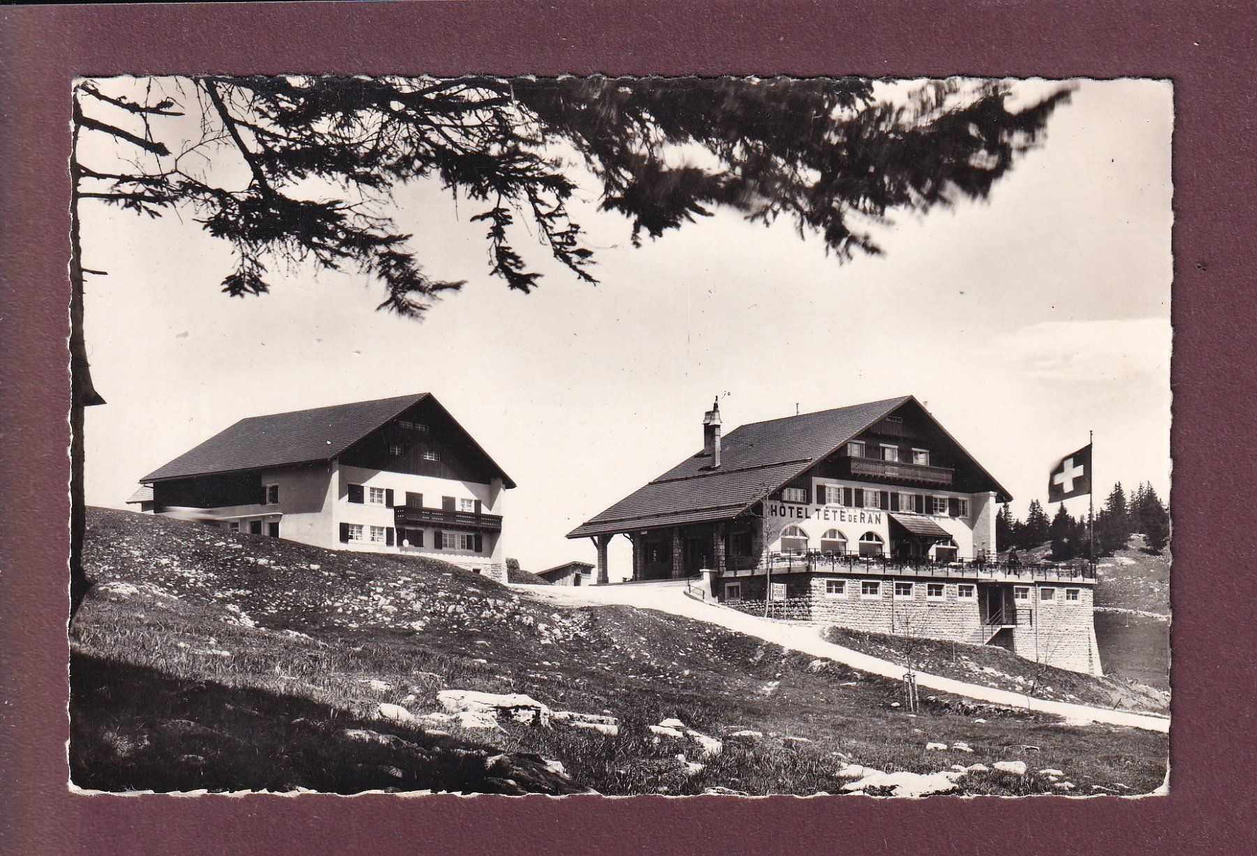 Cartoline postali: Hôtel TÊTE-DE-RAN – Usato da Pully venduto da nicecards