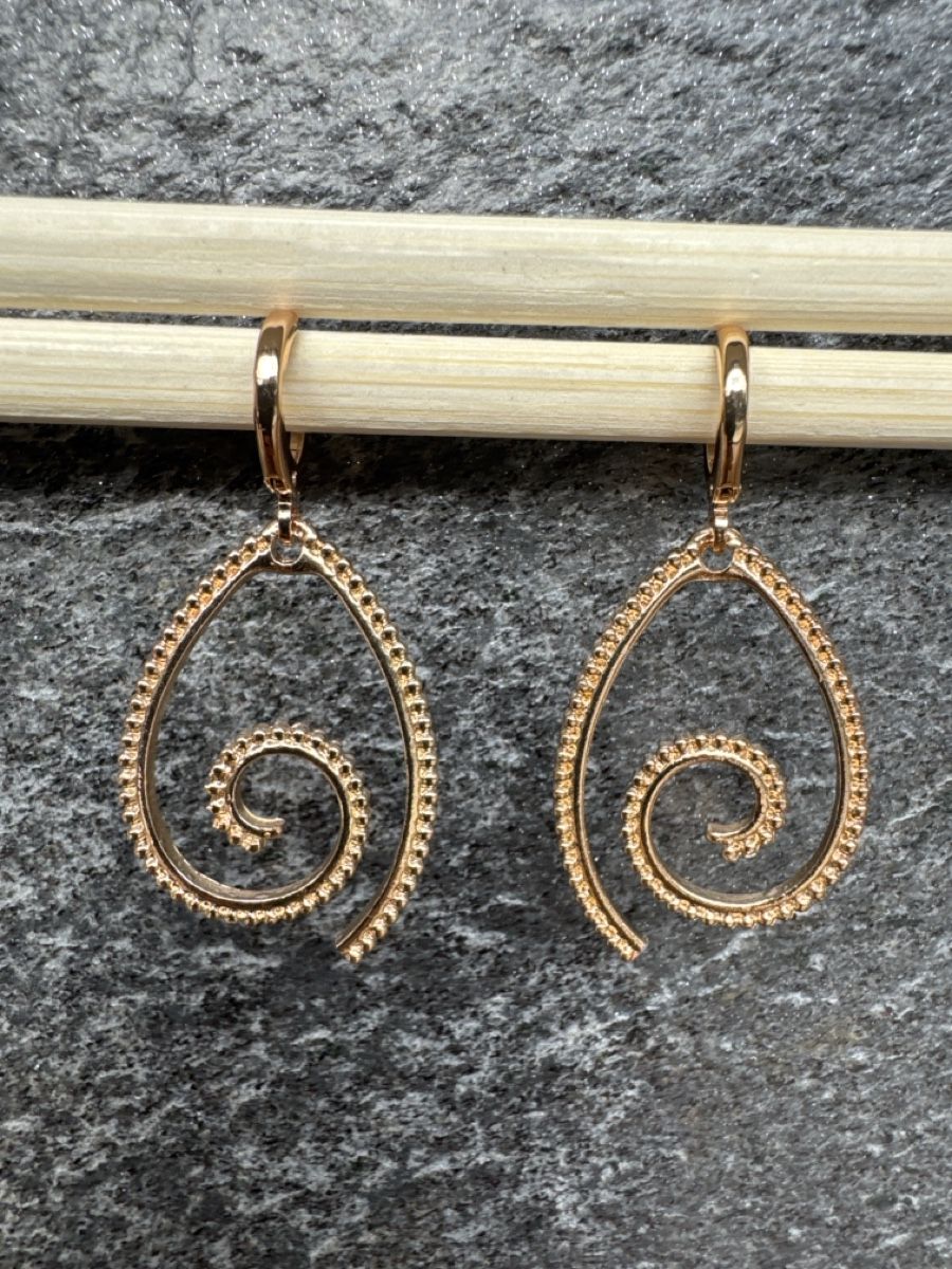 Orecchini pendenti & Orecchini a lobo: Elegante Goldene Ohrringe im Spiraldesign – Nuovo (secondo la descrizione) da HORGEN venduto da vladibarca10 3