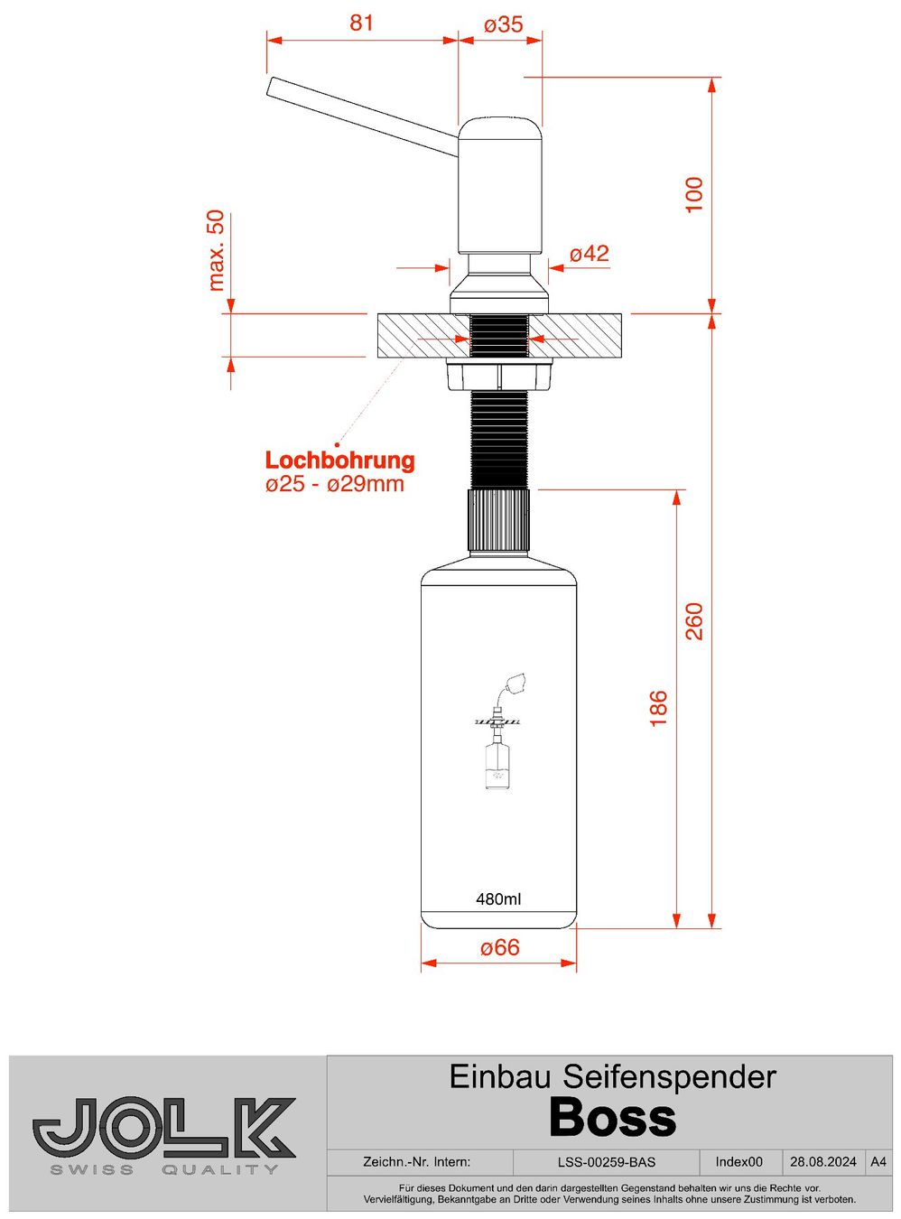 Elettrodomestici da cucina: Seifenspender / Dispenser in Chrom - Boss – Nuovo e nell'imballaggio originale da Schöftland venduto da jolk.ch 3