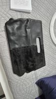 Elegante pochette Swarovski in pelle nera - Come nuova! 