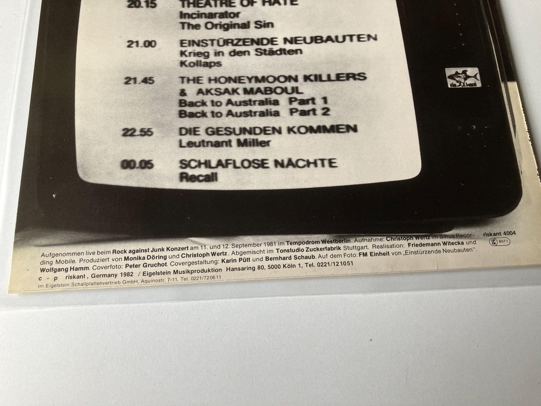 Schallplatten: Das Abendprogramm – Gebraucht aus Aarwangen von Jukebox3 4