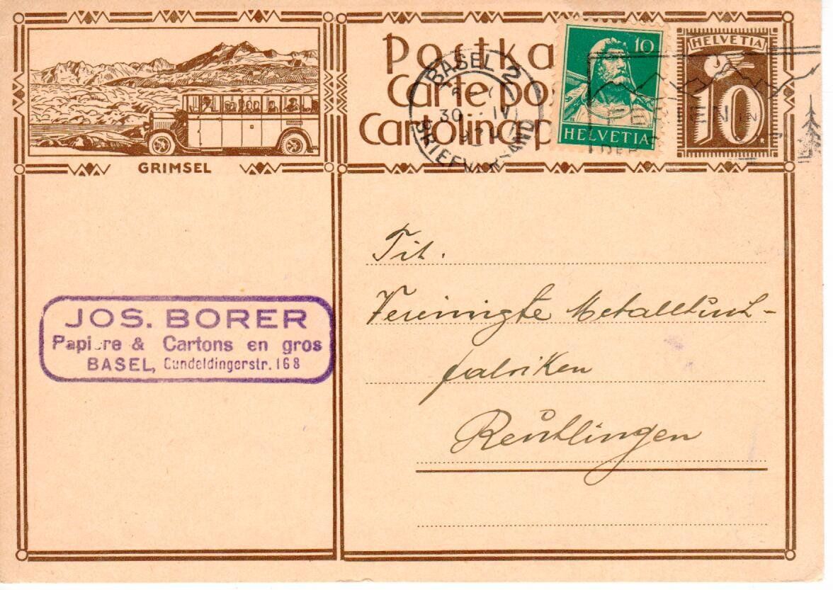 Alle Briefmarken: Bildpostkarte – Gebraucht aus Wolhusen von Curver9