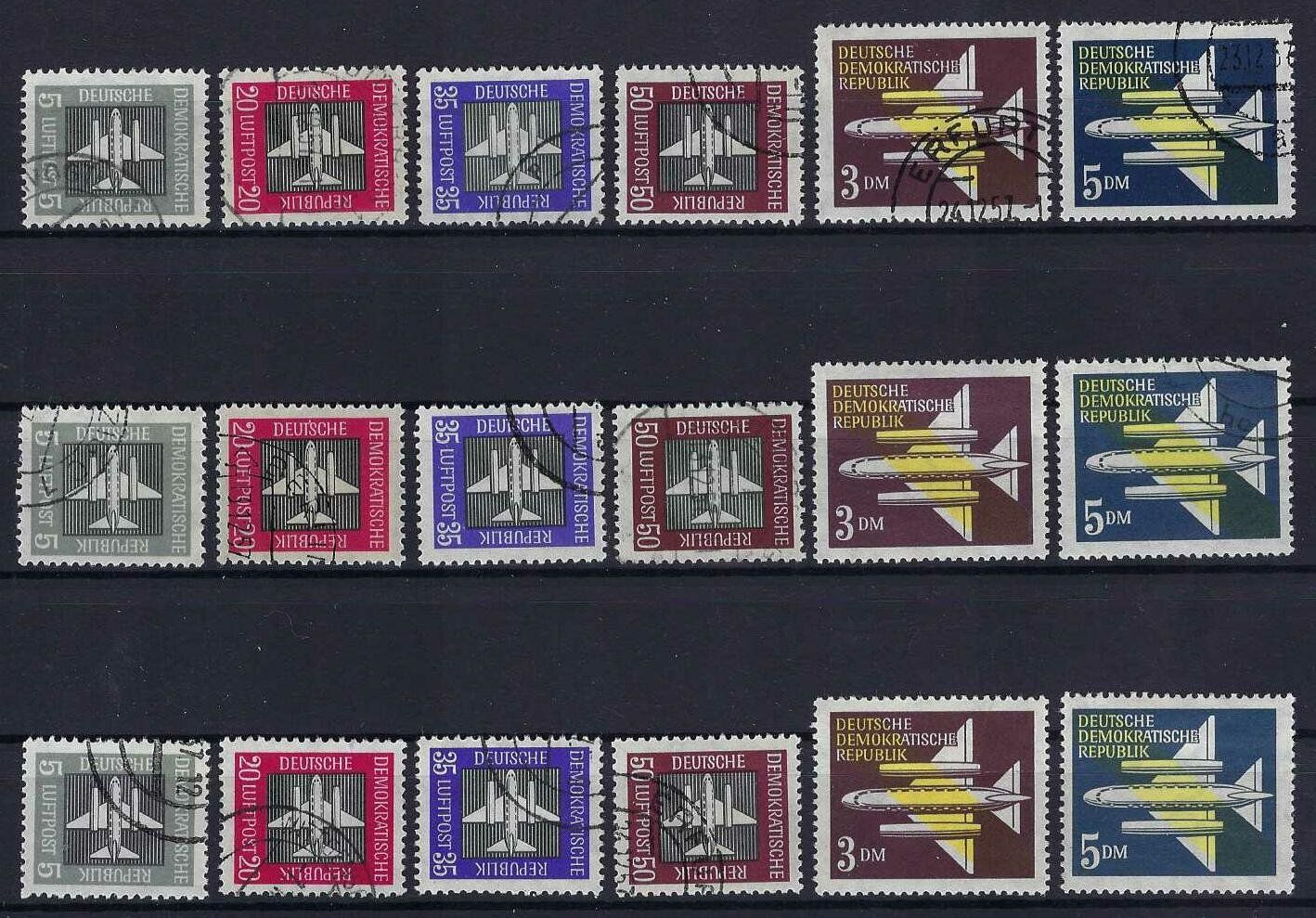 Tutti i francobolli: DDR Luftpostmarken 1957 saubere +tolle Werte gest. – Usato da Hitzkirch venduto da walti1959