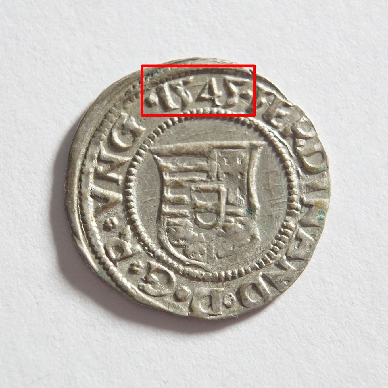 Tutti le monete: AR DENAR 1545, Ferdinand I. – Usato da Flamatt venduto da samowarow 2