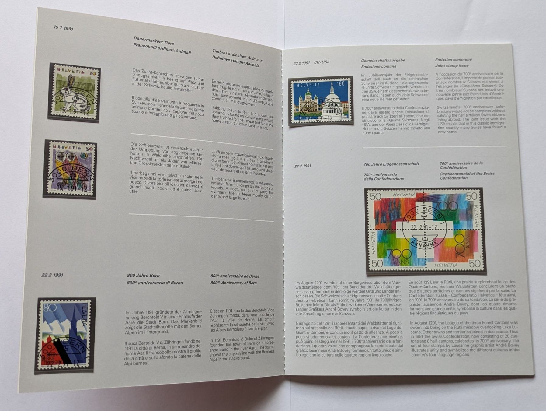 Tutti i francobolli: PTT Carnet de timbres 1991 – Nuovo (secondo la descrizione) da Estévenens venduto da Rockingirl 1