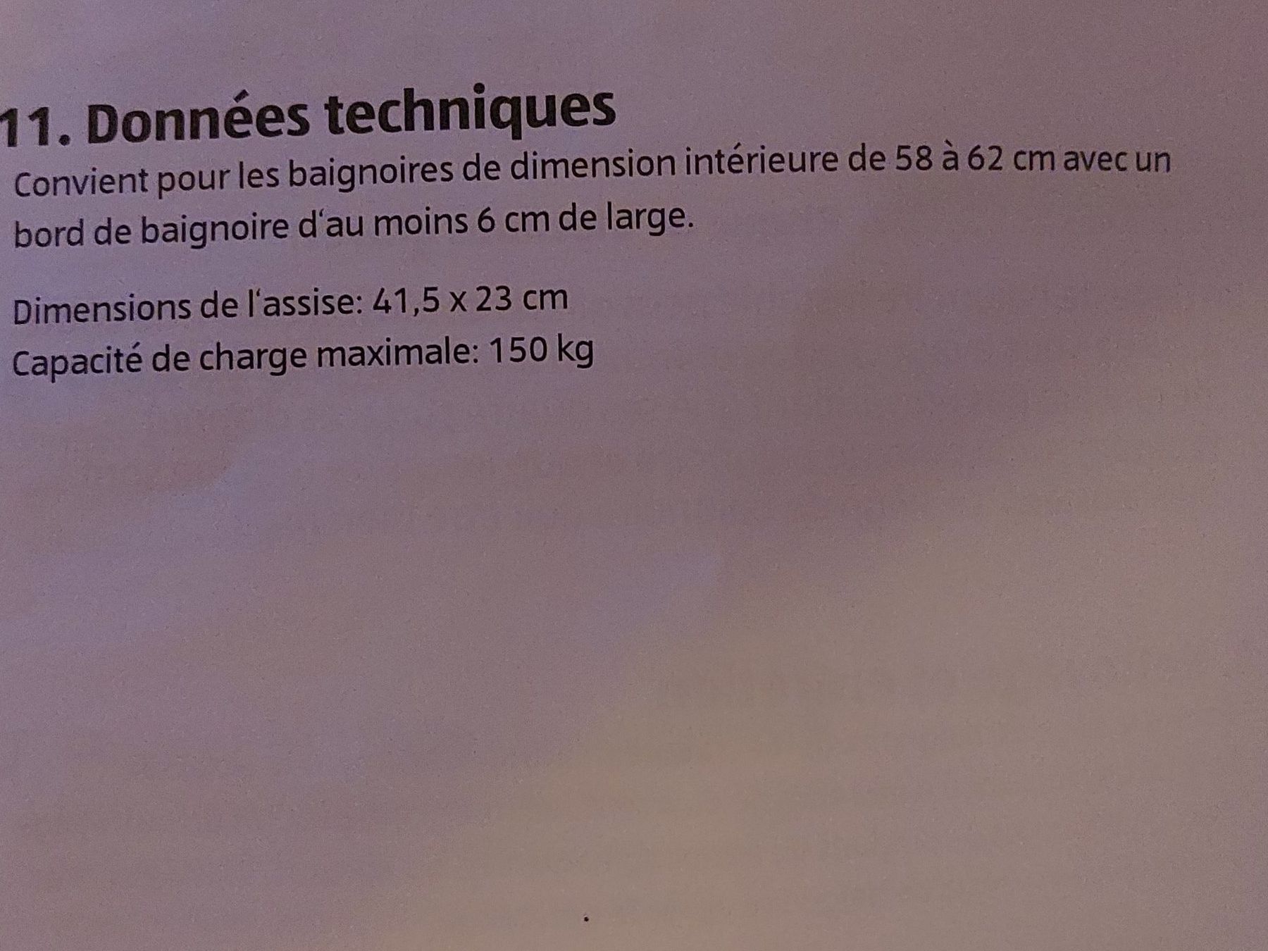 Baignoires: Siège de baignoire – D'occasion à Lonay par chanced 2