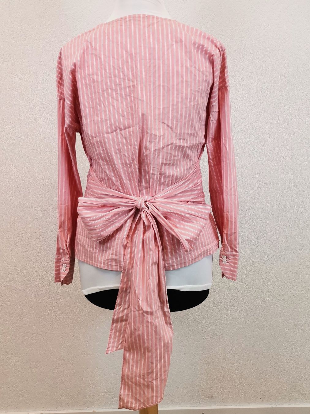 Esprit Camicette: ESPRIT Wickelbluse Gr. 40 rosa-weiss gestreift – Nuovo (secondo la descrizione) da Schaffhausen venduto da Restwert_SH 1
