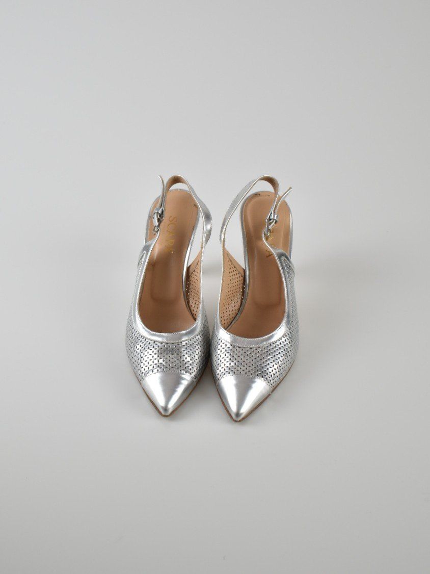 Scapa Scarpe da donna: Scapa Leder Slingback Pumps, silber, Gr.39 – Usato da Nürensdorf venduto da 2ND_STORY 3