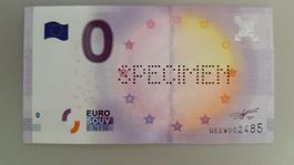 0 Euro SPECIMEN 2016-0 UEEW-1 002485 NEU