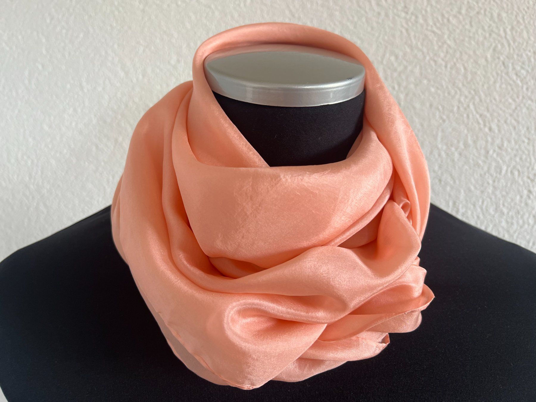 Foulards, Tücher & Schals: Foulard, 100% Seide, helles Lachs, NEU – Neu (gemäss Beschreibung) aus Worb von farben20zauber 1