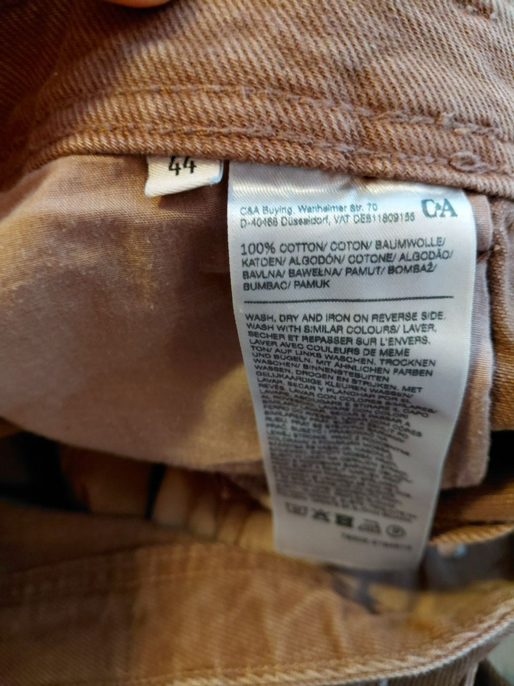 C&A Jeans: Braune Mom-Jeans Gr. 44 – Usato da Baden venduto da al_vp 5