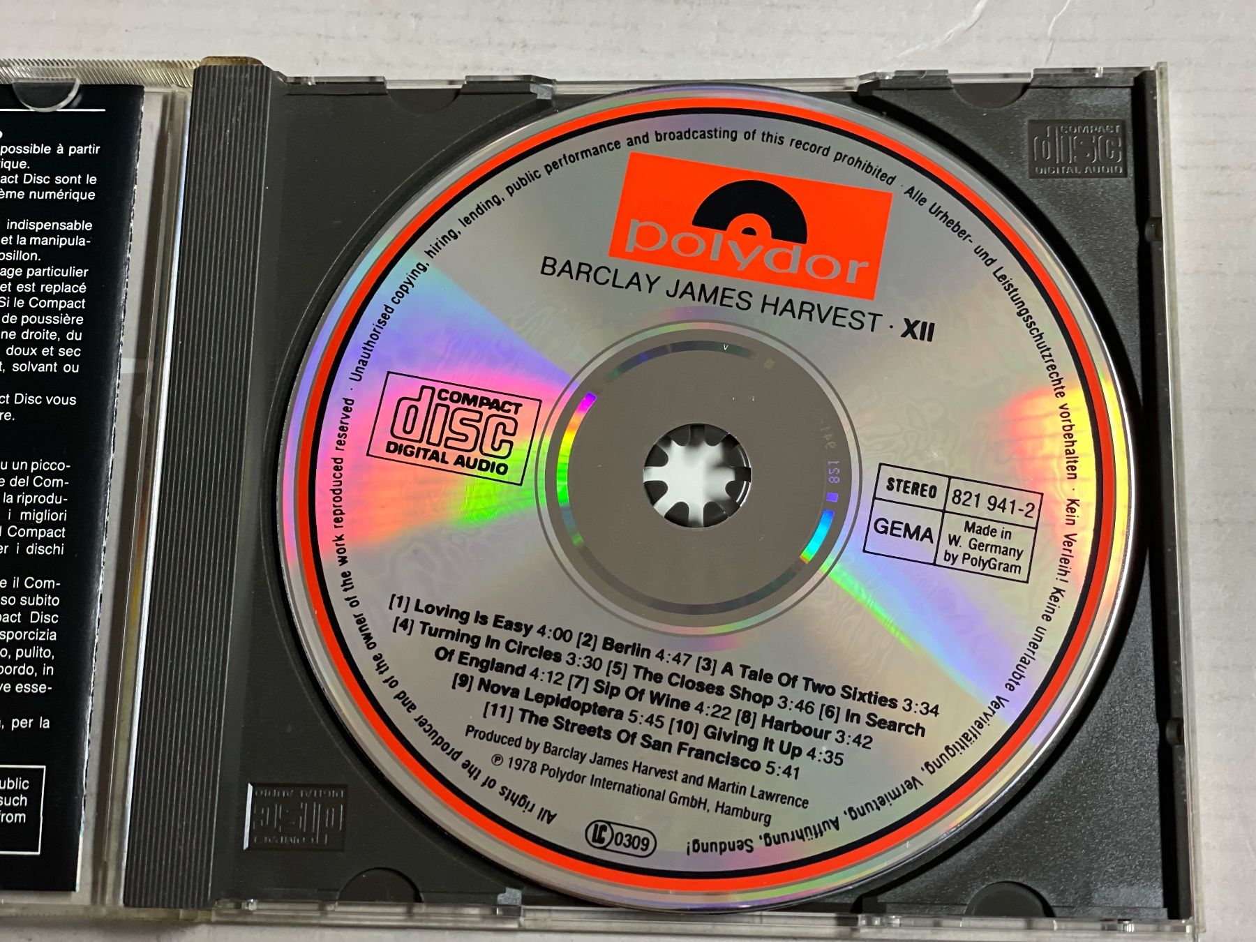 CD: Barclay James Harvest - XII – Usato da Muri b. Bern venduto da AdidasCollector 2
