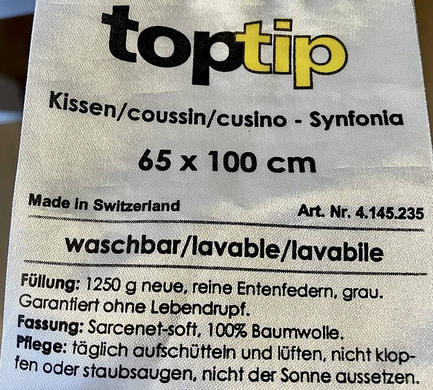 Cuscini: Kissen 65x100 cm  – Usato da Nidau venduto da Manaia 2
