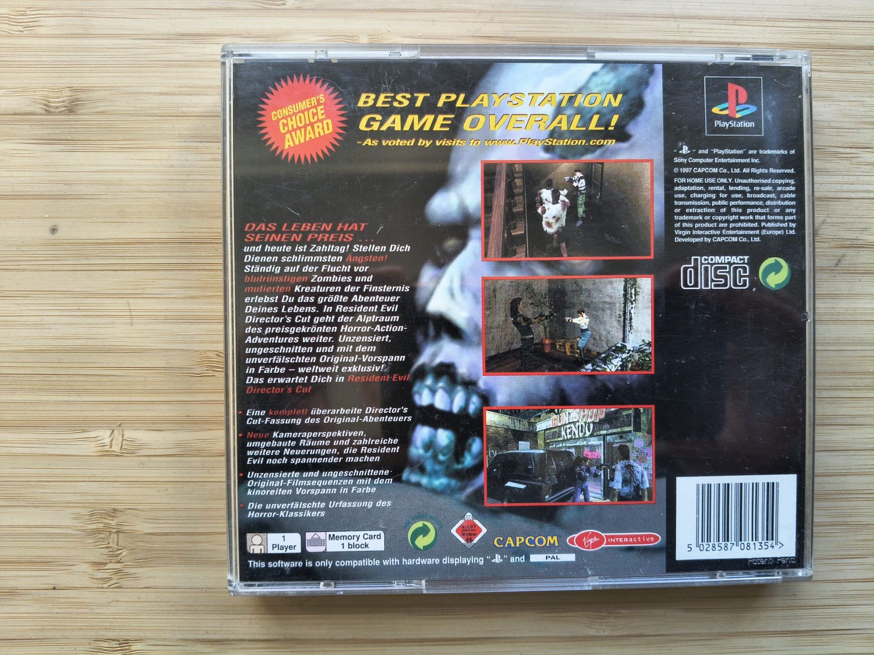 Giochi: Resident Evil - Director's Cut (PS 1) – Usato da Riedholz venduto da ste_96cd 1